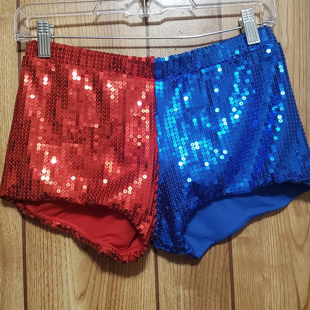 Sequined Medium Undergirl Harley Quinn Shorts   Costume  Boyshorts Lined